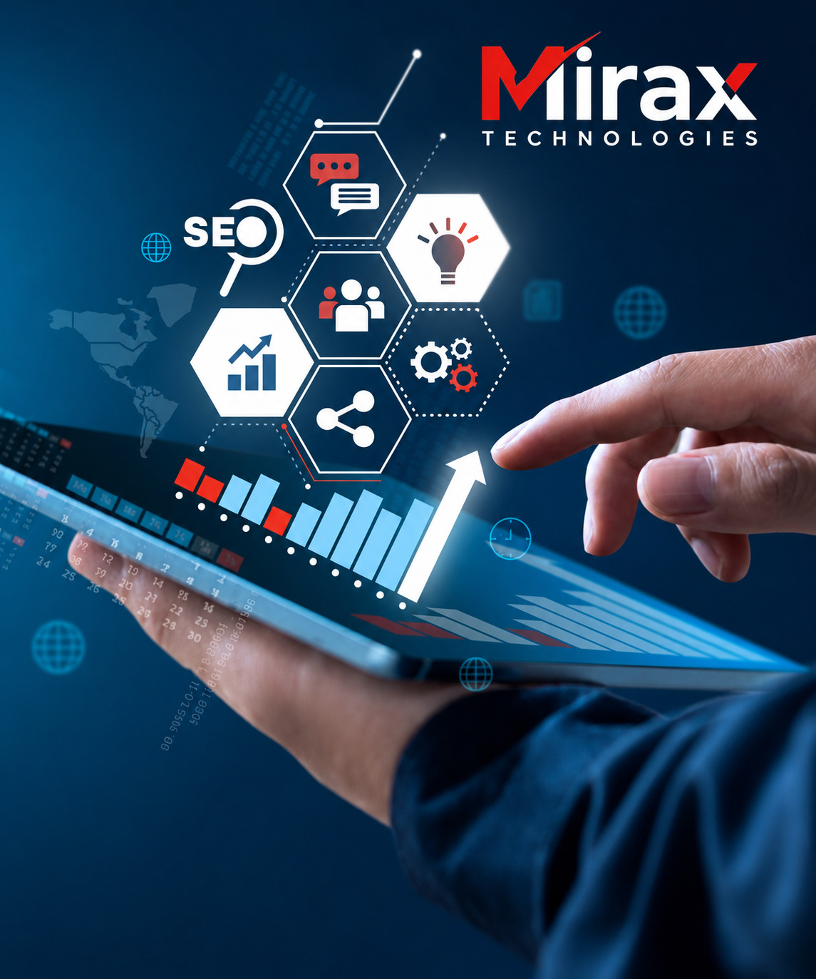 Mirax Technologies team working on digital marketing strategies